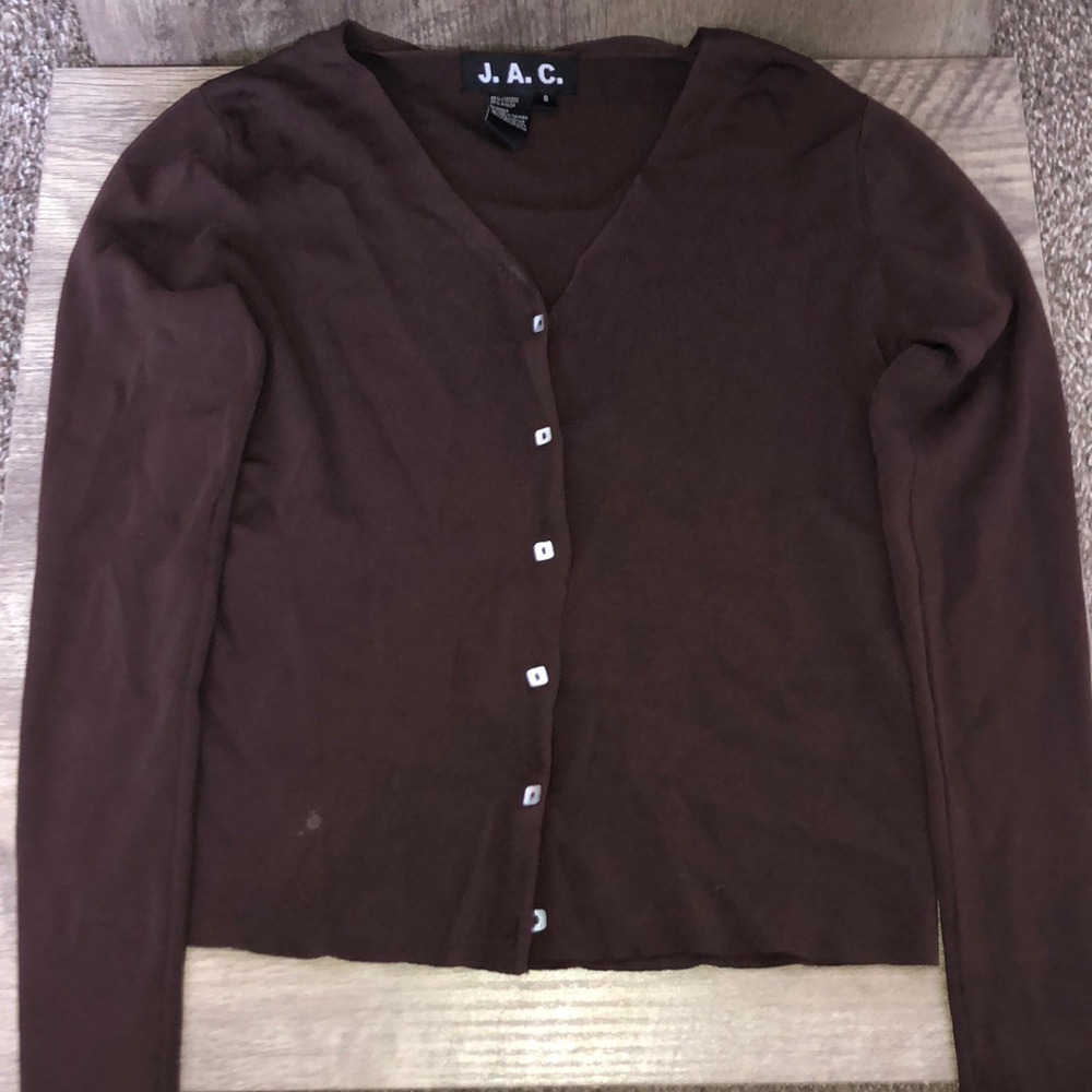 Knitted button up sweater